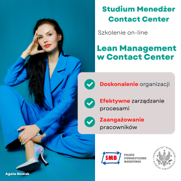 Szkolenie on-line Studium Menedżera CC: 13 i 28 maja 2022 – Lean Management w Contact Center